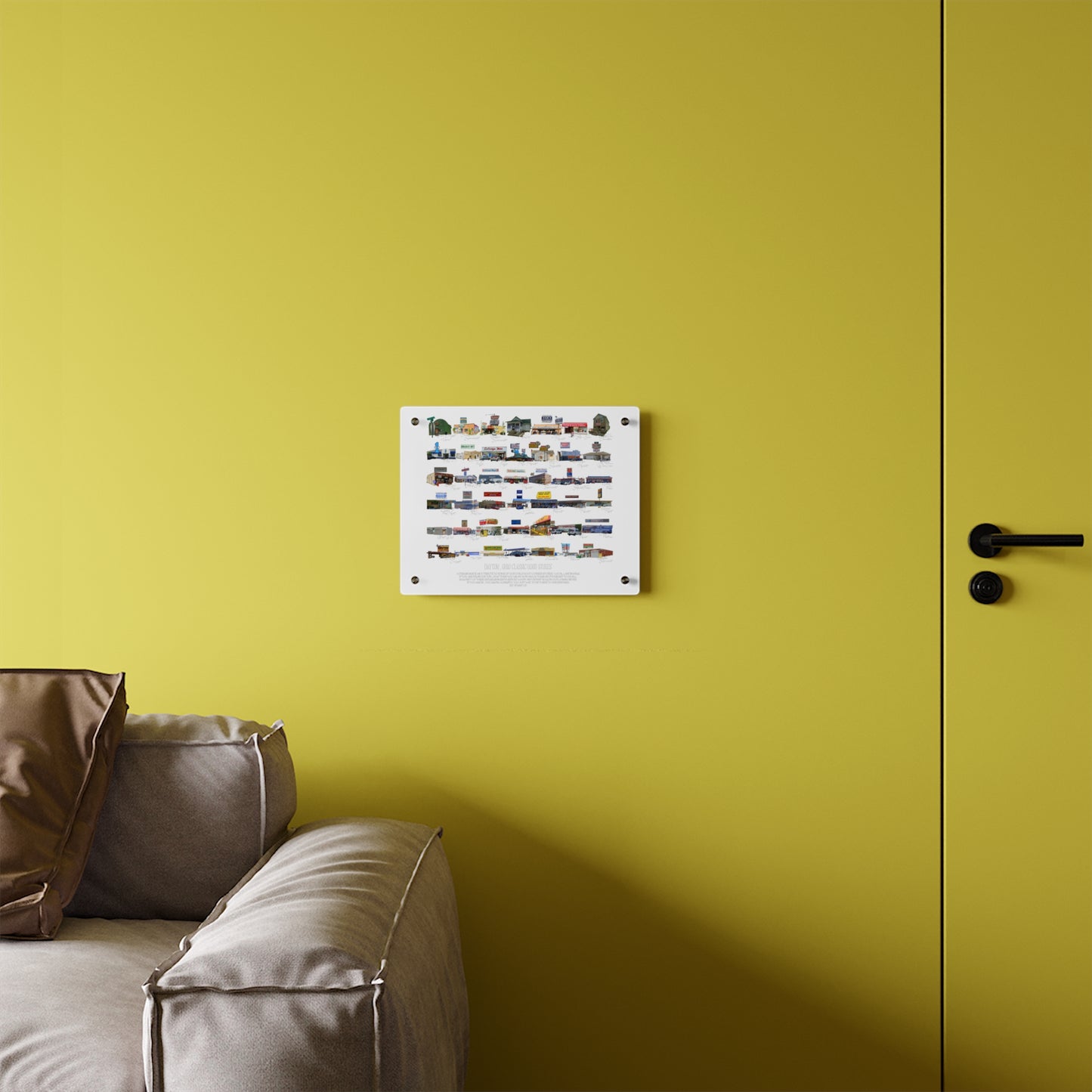 DYT Hood Stores Acrylic Wall Decor