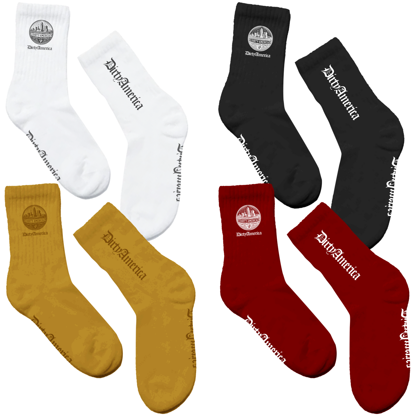 Dirty America 937 Socks (4-Pack)